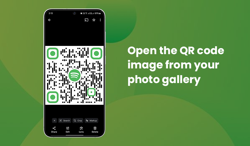Open the image from your photo gallery