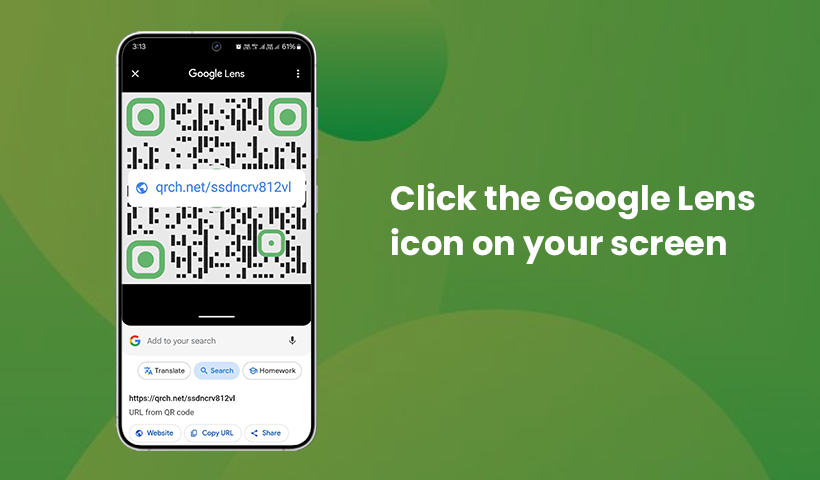 Click the Google Lens icon on your screen