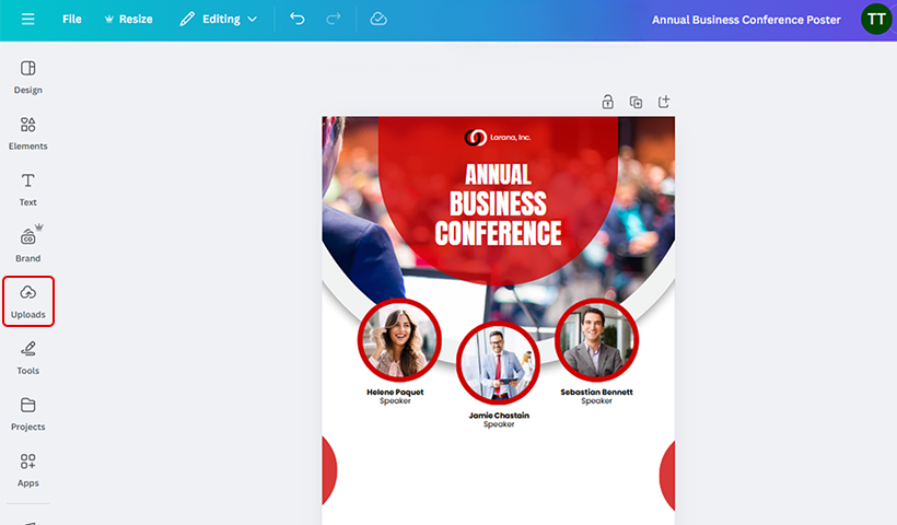 Select ‘Uploads’ on the navigation bar on the left-hand side.