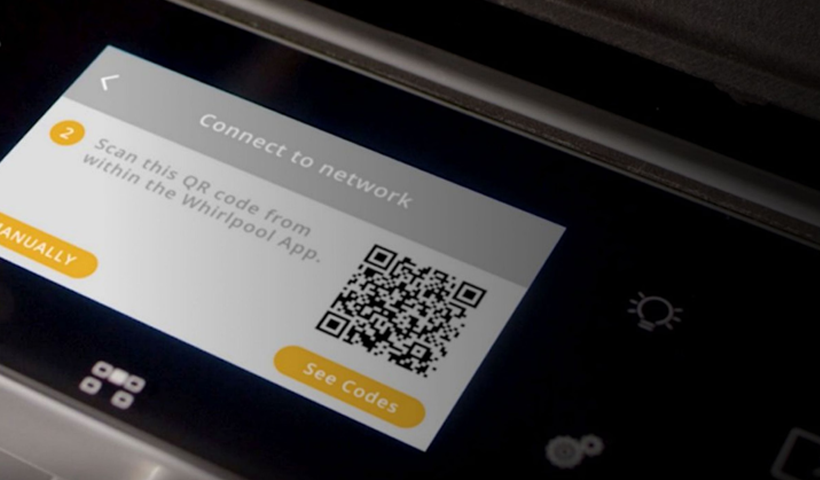 消費者のスマートデバイスの初期設定を簡素化するために、Whirlpool は「スキャンして接続」機能を導入しました。