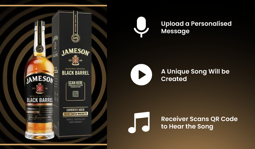 Jameson Black Barrel Kampania z kodem QR na Dzień Ojca