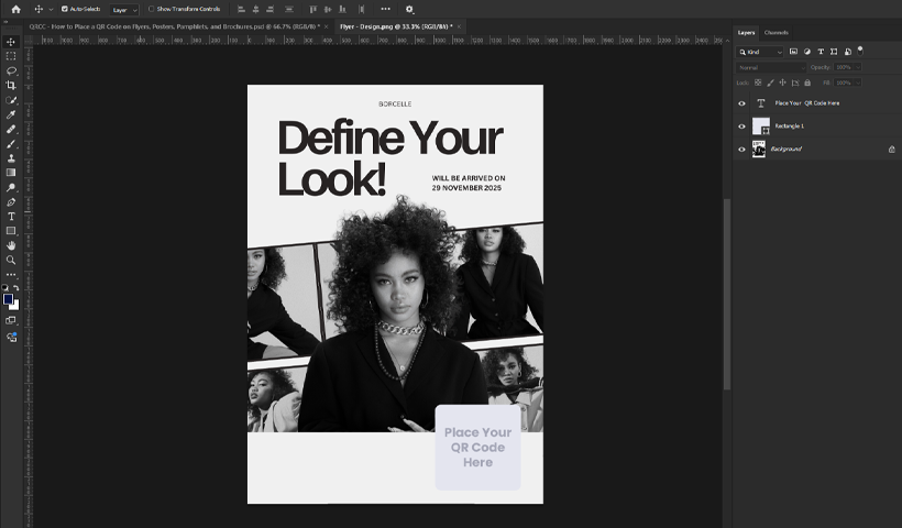 Prepare your poster, pamphlet, or flyer