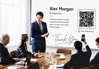 Free digital visiting card for Entrepreneurs