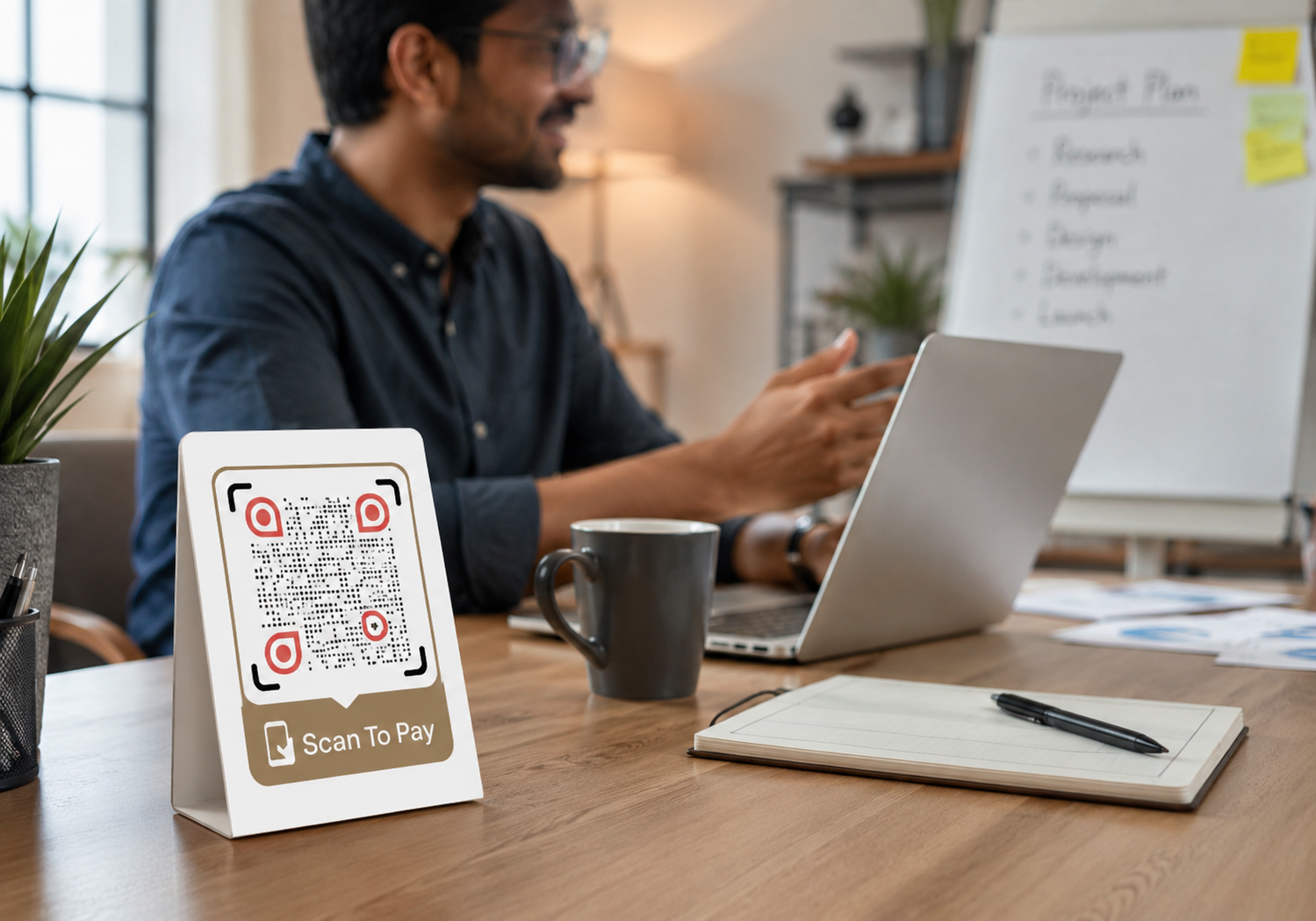 UPI QR code for freelancer and consultant payments