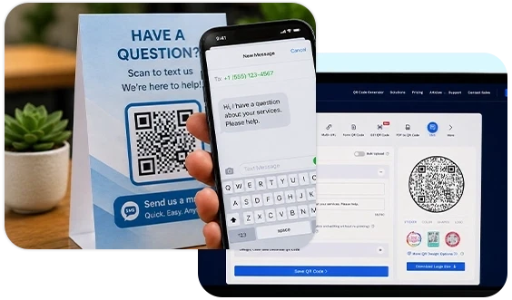 Short pre-filled SMS message ready to review and send
