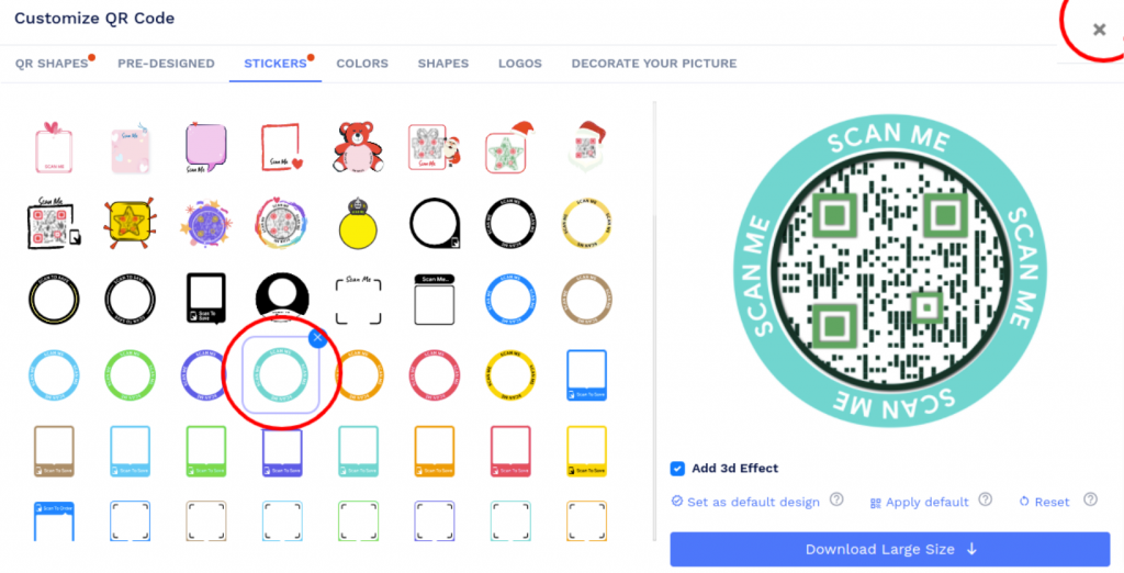 Step 2: Customize QR code for email