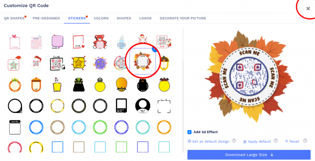 Customize Smart QR code design