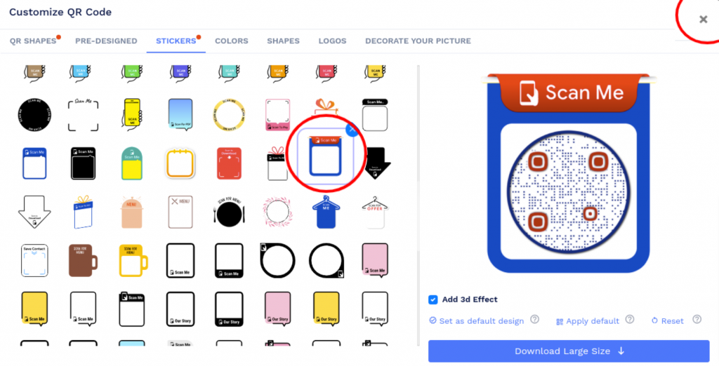 Customize SMS QR code design