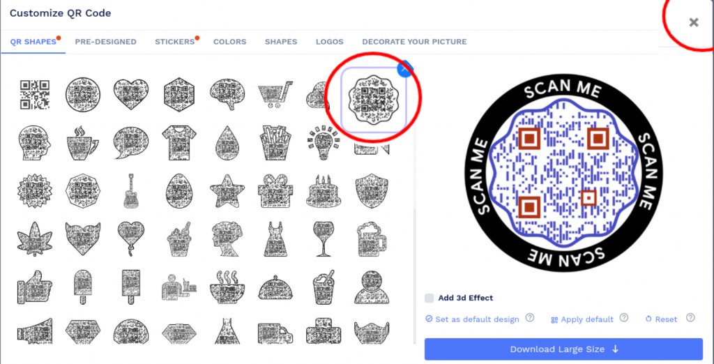 Customize WiFi QR code design